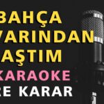 BAHÇA DUVARINDAN AŞTIM Karaoke Altyapı Türküler - Re