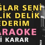 DAĞLAR SENİ DELİK DELİK DELERİM Karaoke Altyapı Türküler - Si